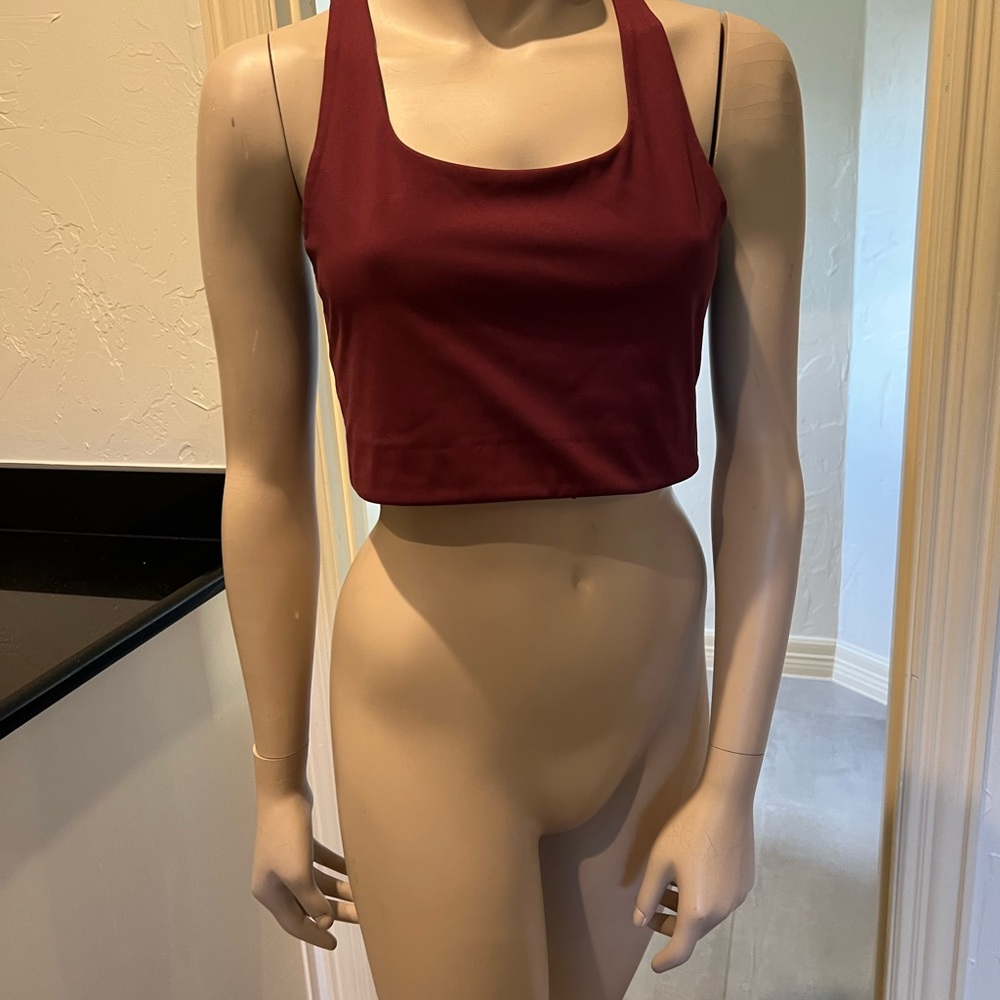 Girlfriend Collective Maroon Tank Top